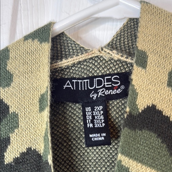Attitudes by Renee Camouflage Cardigan - Picture 7 of 11